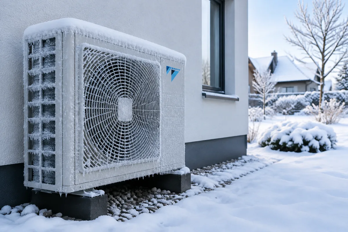 Que faire si une pompe à chaleur Daikin givre en permanence en hiver ?