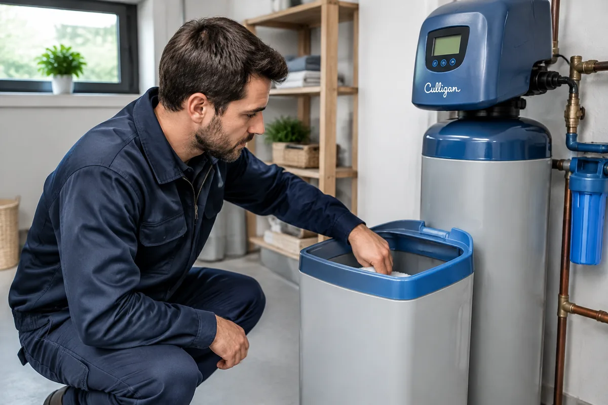 Adoucisseur Culligan qui ne consomme plus de sel : que vérifier ?